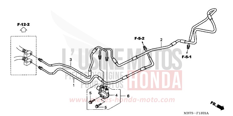 PROPORTIONING CONTROL VALVE (XL1000VA) for Varadero ABS PEARL BREEZY BLUE (PB341) from 2004